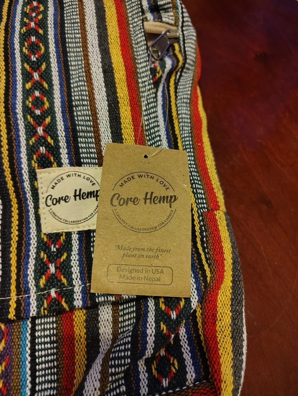 Core Hemp Crossbody Messenger Bag